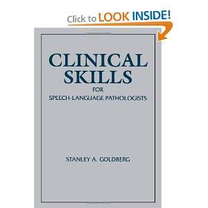  Clinical Skills For Speech Language Pathologists 