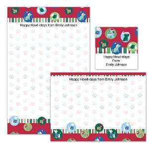  Challis & Roos Happy Howl idays Personalized Stationery 