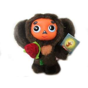  Cheburashka with Rose   Russian Talking Soft Plush Toy (8 