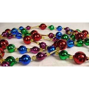  Glass Bead Multicolored Christmas Garlands 6 Home 