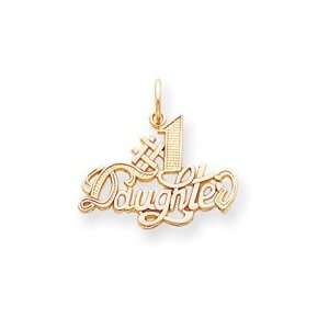  Number 1 Daughter Charm   Measures 22.2x23.3mm   JewelryWeb: Jewelry