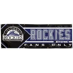  MLB Colorado Rockies Banner   2x6 Vinyl: Sports & Outdoors