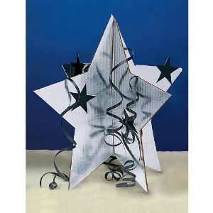  3 d Star Centerpiece Silver Set of 6: Toys & Games