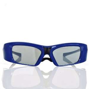 Shock Blue 3D Active Shutter Glasses Compatible with Infrared based 3D 