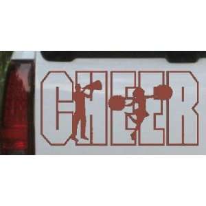  Brown 42in X 20.1in    Cheer Leader Sports Car Window Wall 
