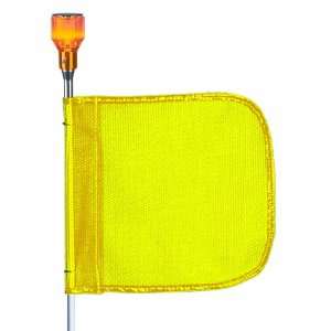 Flagstaff FS6 Safety Flag with Light, Male Quick Disconnect Base, 6 