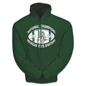 Michigan State Spartans NCAA 1965 10 oz. Hooded Sweatshirt:  