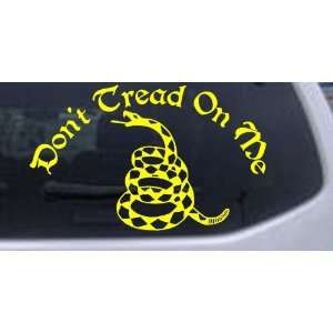 Yellow 38in X 23.4in    Gadsden Flag Dont Tread On Me Military Car 