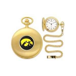  Iowa Hawkeyes Gold Pocket Watch