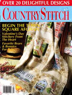 Craft Books: #1729 Country Stitch Magazine Jan/Feb 1991  