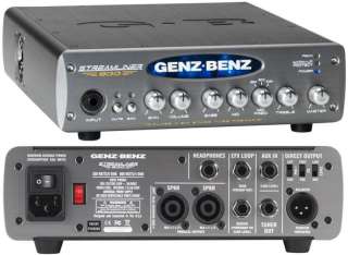 GENZ BENZ STM 900 BASS AMP STREAMLINER w/ TUBE PREAMP  