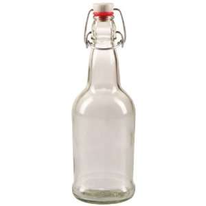  CASE OF 12   16 oz. EZ Cap Beer Bottles   CLEAR 