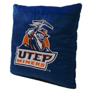  Texas El Paso Miners UTEP NCAA 16 Square Throw Pillow 