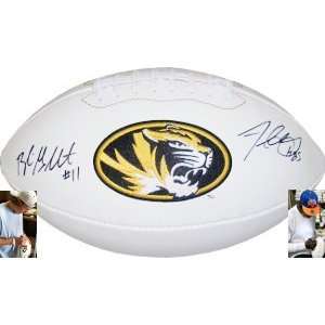  Aldon Smith signed Missouri Tigers Logo Football w/Gabbert 