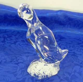 Daum France Crystal Glass Duck Figurine Paperweight Bird/Fowl Hunting 