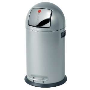  Hailo Kick Max 0835 229 35 Liter Waste Container,Silver 