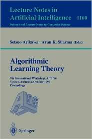 Algorithmic Learning Theory 7th International Workshop, ALT 96 