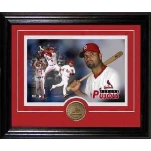  Albert Pujols Framed with Bronze Coin   St. Louis Cardinals 