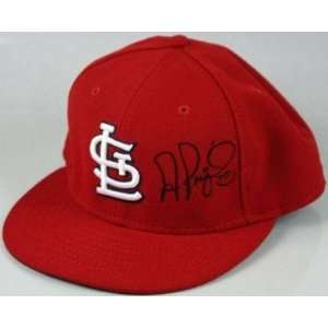  Cardinals Albert Pujols Signed Auth On Field Hat Psa 
