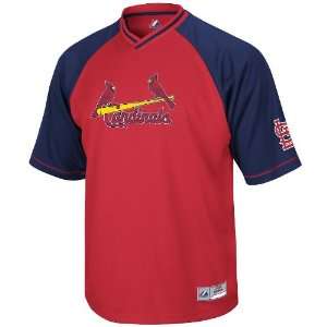 MLB St. Louis Cardinals Youth Full Force V Neck Shirt (Large):  