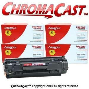  4pk CB436A (HP 36A) Remanufactured Black Toner 