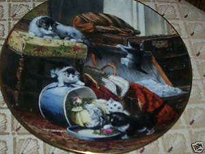Mischief With the Hatbox / THE VICTORIAN CAT 1st Plate  