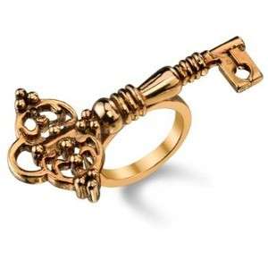 House of Harlow 1960 Nicole Richie gold plated key ring  