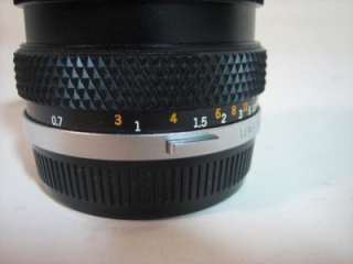 T15) Olympus OM System F. Zuiko Auto S 11.8 50mm Camera Lens  
