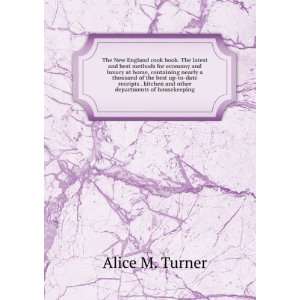   other departments of housekeeping Alice M. Turner  Books