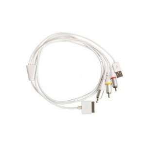   TV RCA Video Usb Cable for Apple Iphone 4 3GS 3G Ipad Ipod Touch Nano