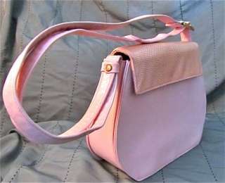 VTG Box Bag Italian Leather Handbag Shoulder Purse  