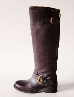 New Steve Madden LINDLEY Ladies Brown Leather Knee High Boots Shoes 