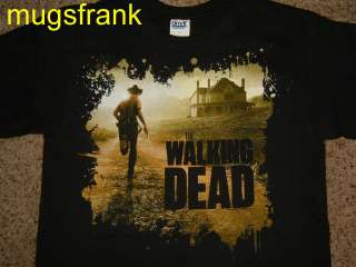  Walking Dead Tv Show Sheriff Grimes Farm House Zombie T Shirt  