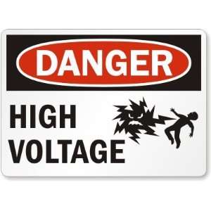  Danger High Voltage (with Mr. Ouch graphic) Reflect 