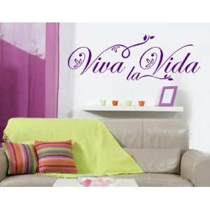  Viva la Vida   Vinyl Wall Words Decal: Home & Kitchen