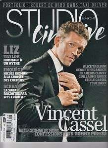 Studio Cine Live Mai 2011 Vincent Cassel  