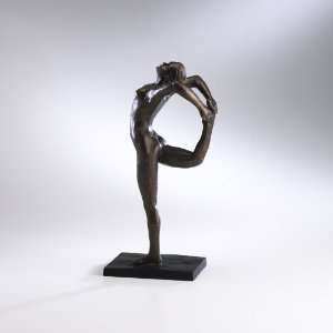   Iron with Iron Base Iron Female Yoga Sculpture 01524