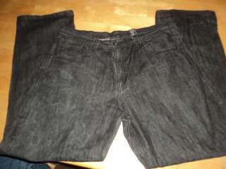 mens ROCAWEAR black Jeans sz 42.. R Pockets look! 40 x 33.5  