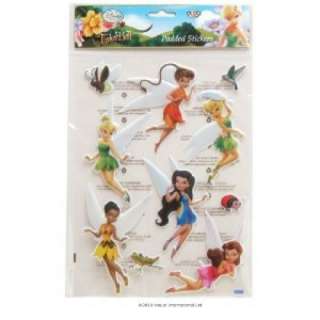 DISNEY FAIRIES TINKERBELL PADDED STICKERS WALL BED ROOM DECOR NEW GIFT 