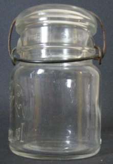 Clear Vintage Ball Ideal Jar  