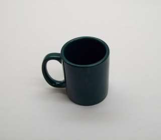 Dozen C Handle Ceramic Mug Green Coffee Tea Cup Diner Restaurant 