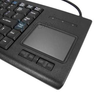 USB Wired Keyboard With Built in Touchpad Mouse Win7  
