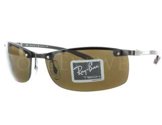 NEW Rayban RB 8305 082/83 Dark Carbon Polar Brown Tech Sunglasses 