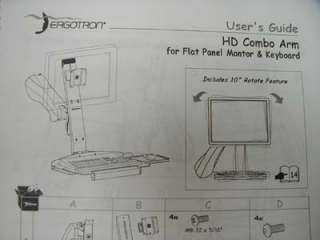 ERGOTRON 44 373 180 MOUNTING COMBO ARM FOR MONITOR  