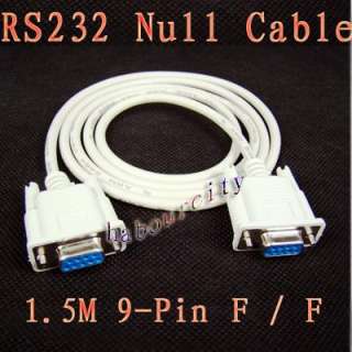 Serial RS232 Null Modem Cable Female to Female DB9 FTA  