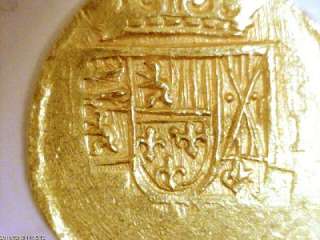 RARE AUTHENTIC GOLD DOUBLOON 1715 FLEET 1 ESCUDO COB Mel Fisher  