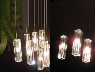New Modern 25 Crystal Spiral Ceiling Light Pendant Lamp Fixture 