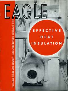 1934 EAGLE PICHER Lead Company ASBESTOS Insulation Catalog 66 Boiler 