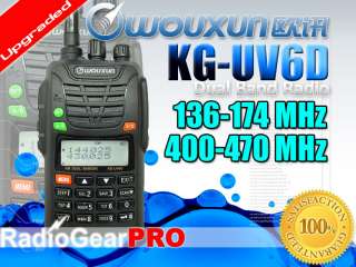100 % brand new wouxun kg uv6d dual band dual display ham radio with 