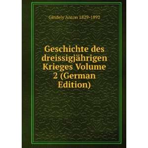   Krieges Volume 2 (German Edition) Gindely Anton 1829 1892 Books